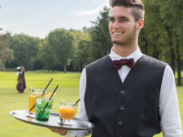 Drinks being served by waiter
